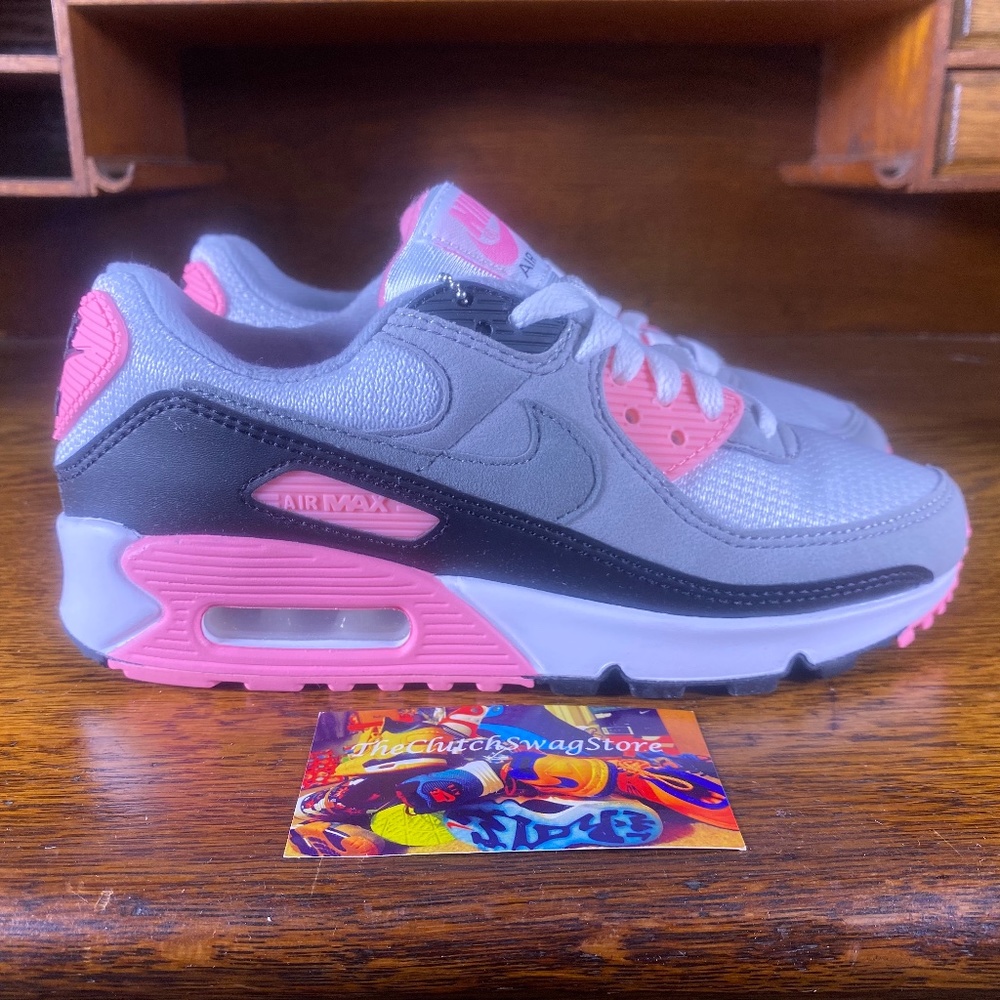 Nike Air Max 90 OG 2020 Womens Shoes Grey Size 6 - Picture 2 of 8